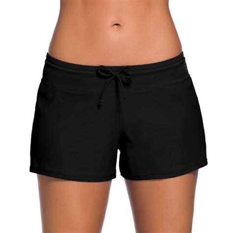 MPWEGNP Swim Shorts Women Tankini High Waist Bikini Bottoms Swim Briefs ...