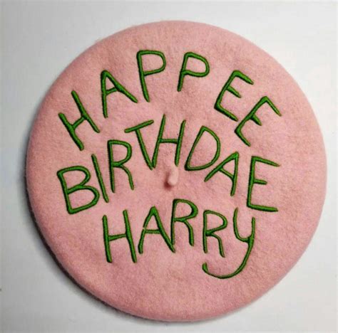 Matriz de Bordado Happee Birthdae Harry Frase | Elo7