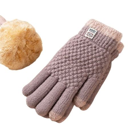 Bluereen Women's Touch Screen Winter Gloves, Warm Fleece Lined, Cold ...