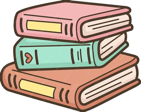 Premium Vector | A vector of a stacks of books