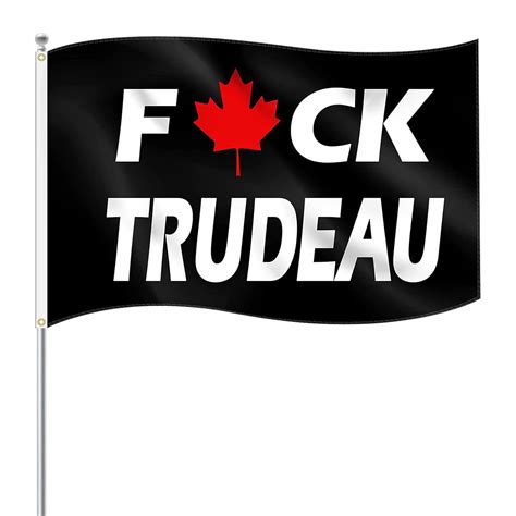 Fuck Trudeau Flag 3x5FT, FK Trudeau Flag Banner Car Flag Resistant UV ...