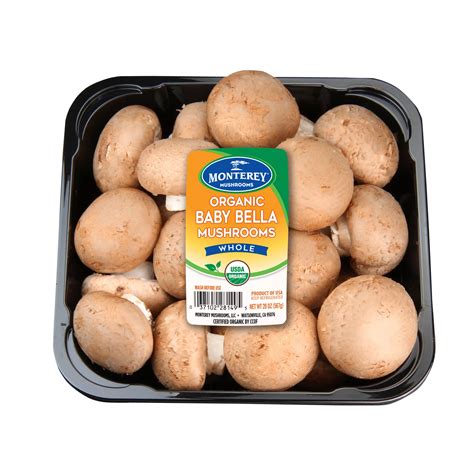 Monterey Organic Whole Baby Bella Mushrooms, 20 oz. | BJ's Wholesale Club