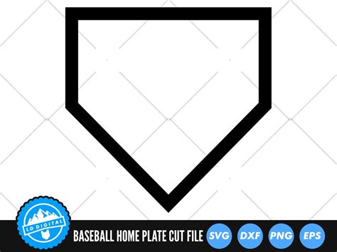 Baseball Home Plate Svg