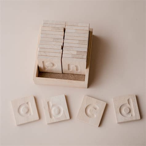 Wooden Alphabet Tiles - QToys