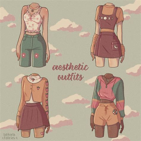 Aesthetic Outfit Ideas Drawing - Kids Drawing Lessons
