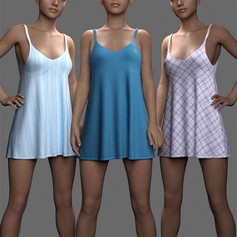 MS Silk Sleepdress (G8F and G9) - Free Daz Content by MavisSky