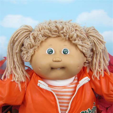 Cabbage Patch Kids Doll - Girl, Light Brown Hair, Green Eyes, Dimples ...