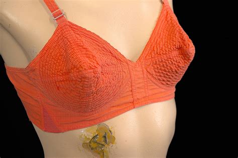 Vintage Bullet Bra, Coral, Bullet Bra, Brassiere, 1950s Bullet Bra ...