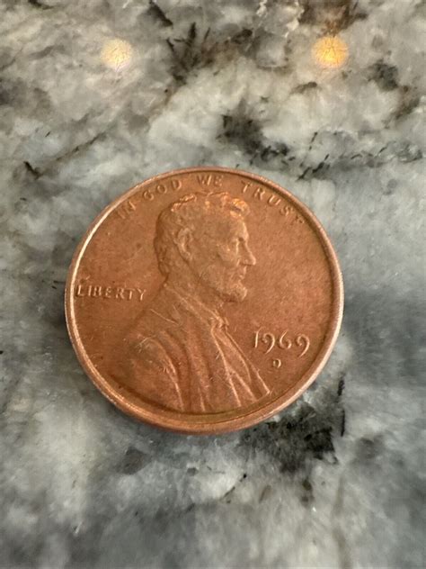 1969 D Lincoln Penny; Floating Roof And “FG” Initials | eBay