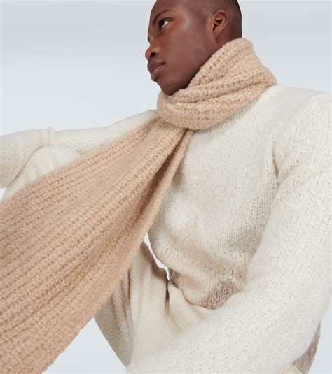 Mens cream cashmere scarf online