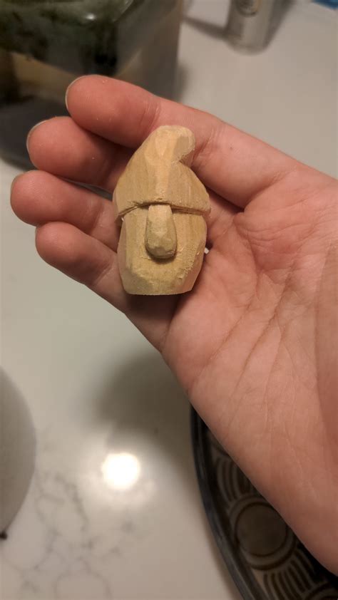 I think I finally carved a little gnome that doesn't look like a butt ...
