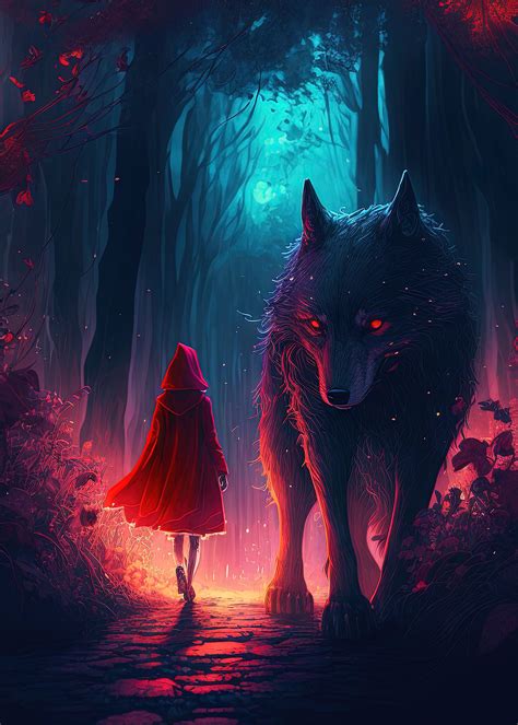 Little Red Riding Hood and Big Bad Wolf - Etsy