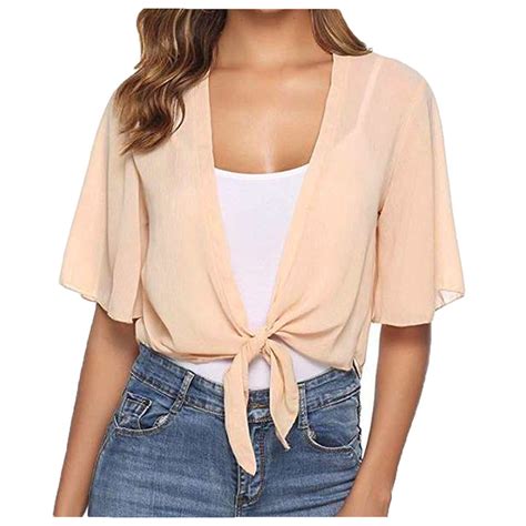Summer Savings Mrasaso Short Jacket for Women Over Dress Short Sleeve ...