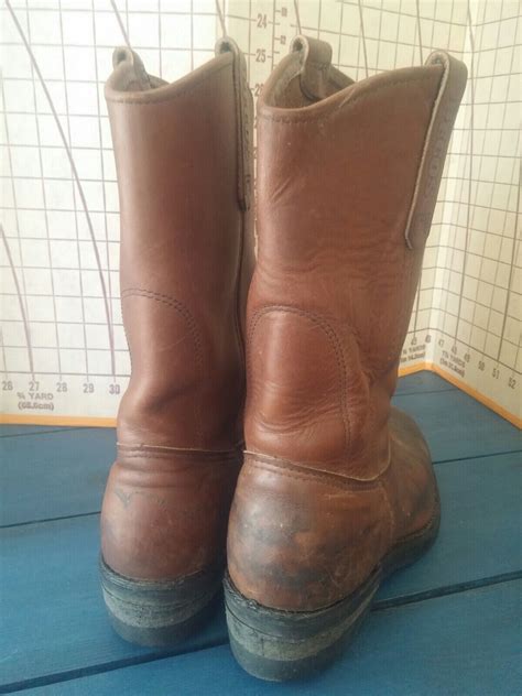 RED WING PECOS 114 HERITAGE BROWN LEATHER BOOTS MENS … - Gem