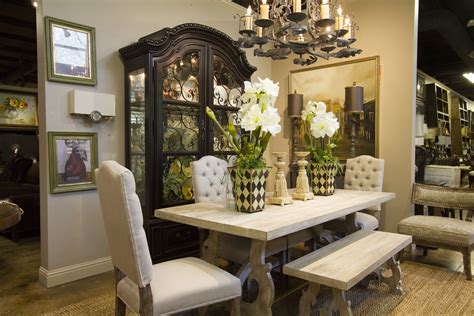 Stylish Dining Room Table with Chairs and Vases