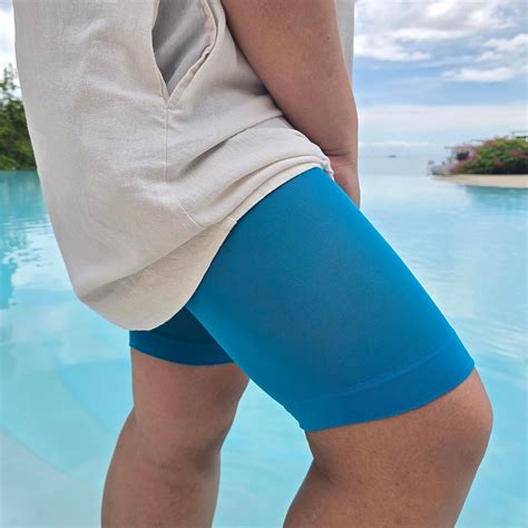 Stay Cool Chub Rub Shorts - Petrol Blue - Tights & Clothes In Sizes 4-38 - Snag