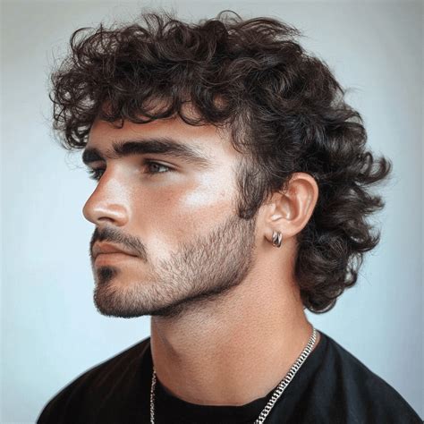 The Curly Hair Mullet: A Bold Look for Men