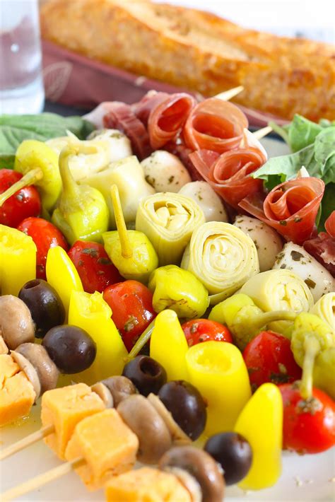 Antipasto Skewers - Easy Italian Appetizer Recipe (with VIDEO!)