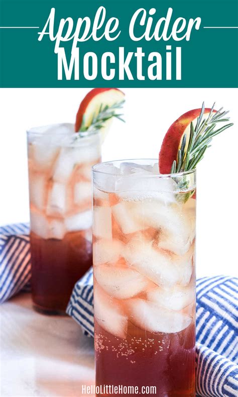 Sparkling Apple Cider Mocktail (Easy Recipe) | Hello Little Home