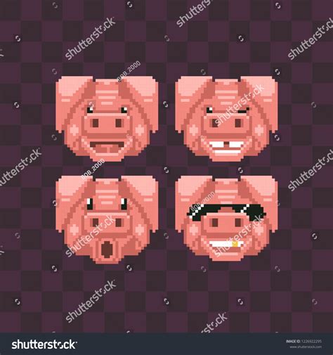 Minecraft Pig Face Pixel Art 2D Passive Mobs Minecraft Map