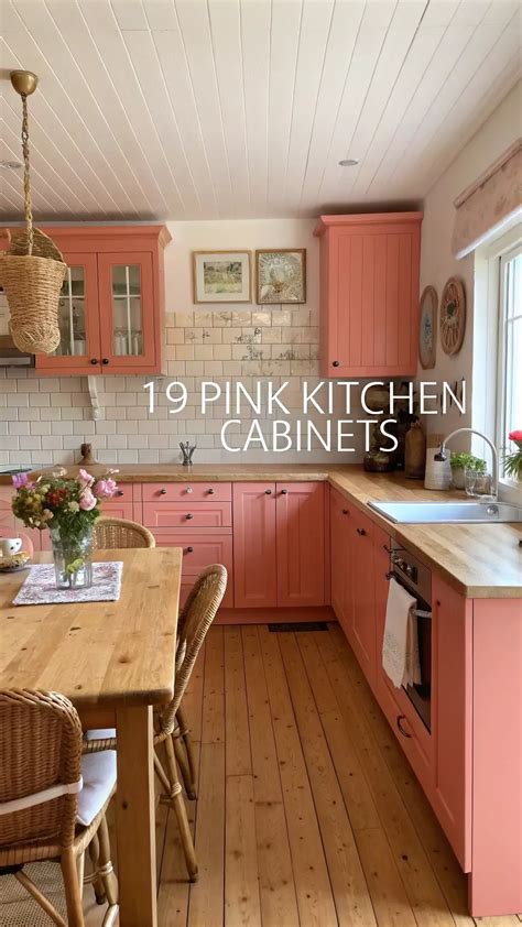 19 Trendy Pink Kitchen Cabinets Perfect for a Unique Design in 2025 ...