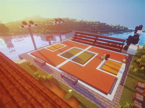 Basketball Court On Minecraft
