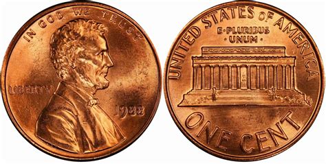 1988 Penny Value: are "D", "S", No mint mark worth money?