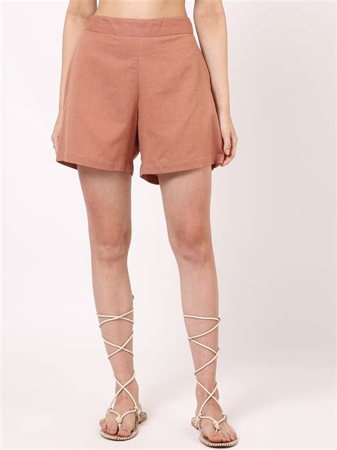 Buy UNTUNG Women Cotton Mid Rise Slip On Shorts - Shorts for Women ...