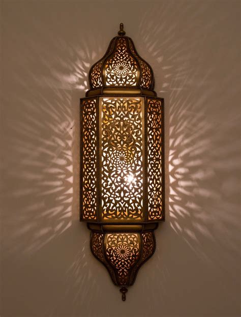 Handmade Brass Moroccan Wall Sconce: Elegant Floral Wall Light - Etsy ...