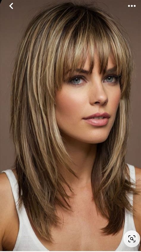 Pin by Jeanine Johnstone Stapleton on Hairstyles | Bangs with medium ...