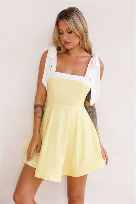 Ultimate Vacation Mini Dress Yellow | Hello Molly AU