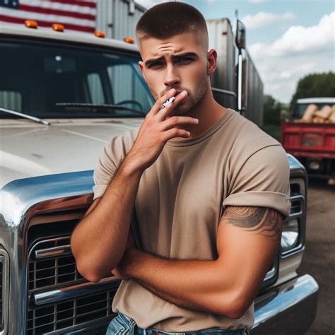 Ai generated blue collar men smoking Ai generated blue collar men ...