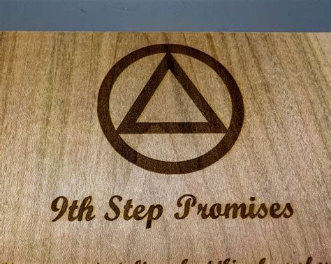 AA Ninth Step Promises Plaque - Recovery Gift