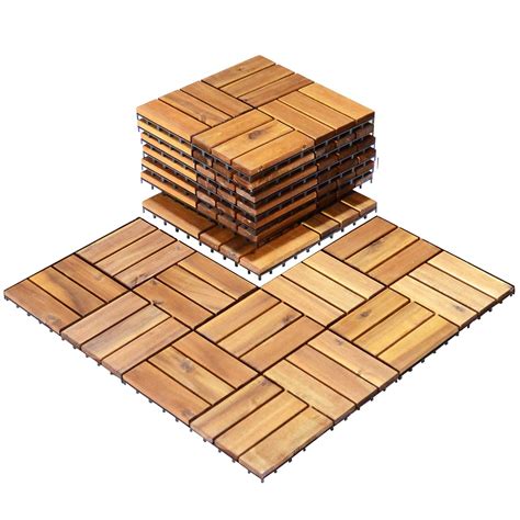 Giantex 10 PCS Interlocking Patio Deck Tiles, 12 x India | Ubuy