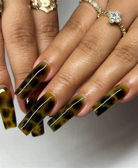 15 Tortoise Shell Nail Ideas With Classic Fall Vibes | Dope nail ...
