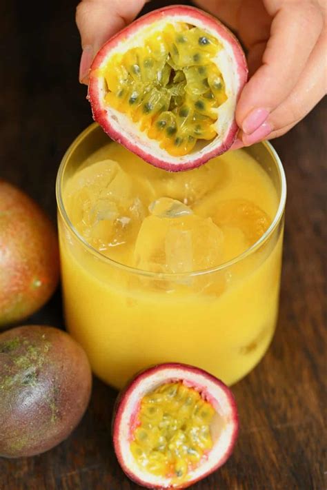 How to Make Passion Fruit Juice (2 Methods) - Alphafoodie