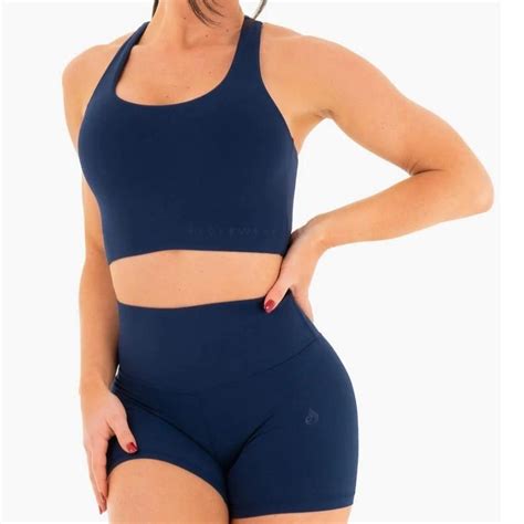 NKD Ryderwear navy blue set Top M/10 Bottom S/8 - Depop