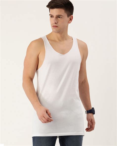 Buy Men's White Cotton Vest Online at Bewakoof