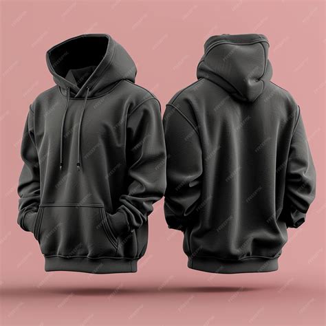 Realistic mockup showcasing a stylish black hoodie design | Premium AI ...