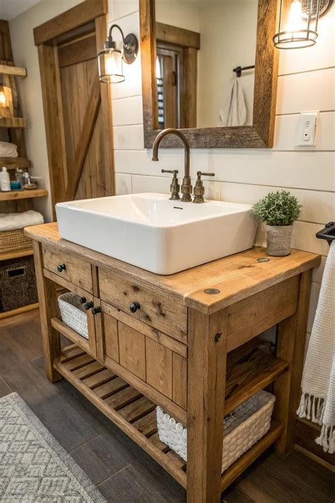 22+ Inspiring Farmhouse Bathroom Vanity Ideas