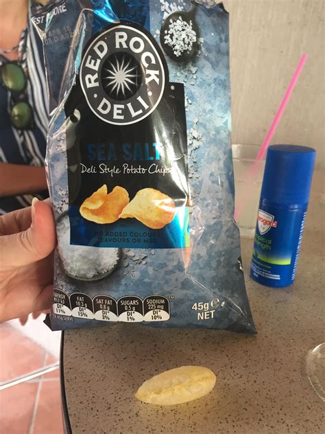 This round “oval” red rock deli chip!! : r/mildlyinteresting