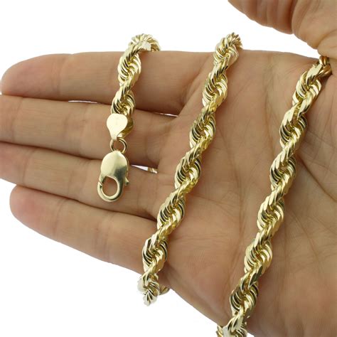 14k Solid Gold Chain Necklace For Sale | semashow.com