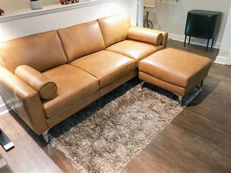 Burrow Nomad Sofa Review: Three-Seat Leather Sofa With Ottoman ...