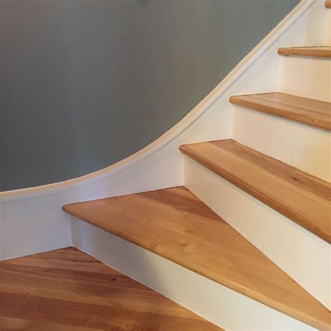 Hardwood Stairs With White Risers / 15 Truly Beautiful Examples of Wood ...