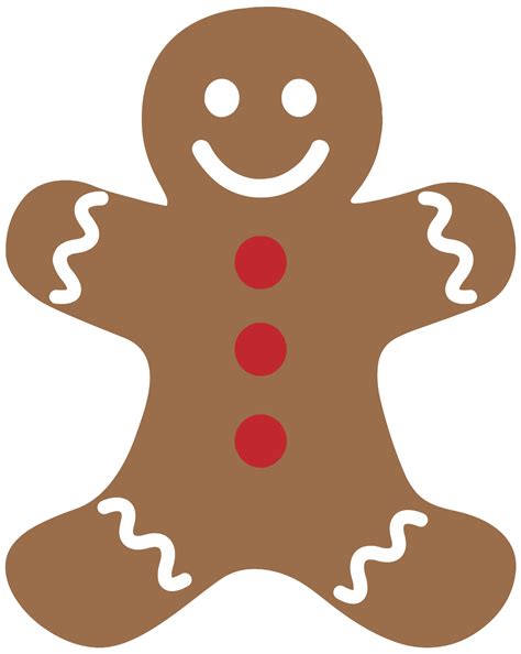 Gingerbread Man Outline Free Printable - Printable Free Templates