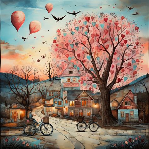 Valentine Country Calendar Art Free Stock Photo - Public Domain Pictures