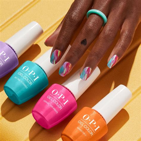 Break the Rules Break Multicolored Marble Pro Nail Art | OPI.com | Nail ...