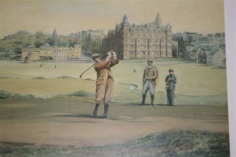 Lot Detail - Framed 'Historic Golf Courses' by Harold Ellis - St. Andrews