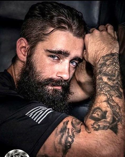 Handsome Bearded Tattooed Man
