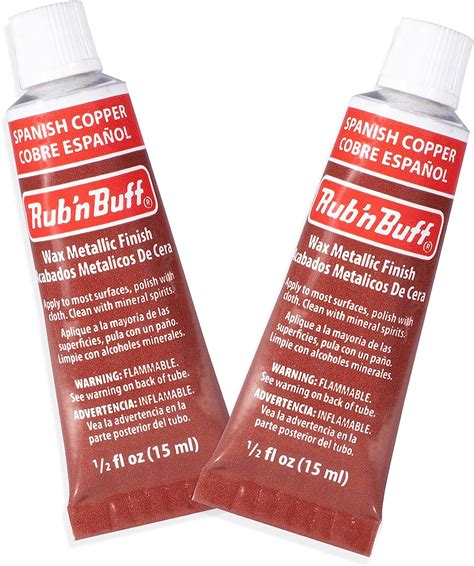 Amazon.com: AMACO Rub n Buff Wax Metallic Finish - 2 Rub n Buff Spanish ...
